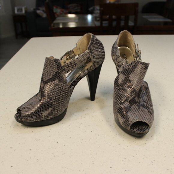 High Heel Peep-Toe Platform Sandals Size 11 - Picture 3 of 9